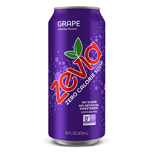 Zevia Zero Calorie Soda, Grape, 16 Ounce Cans (Pack Of 12) #TOP5