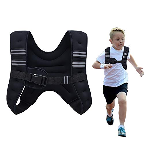 ZELUS Weighted Vest 20lbs./ 12lbs. Weight Vest with Reflective Stripe for Workout, Strength