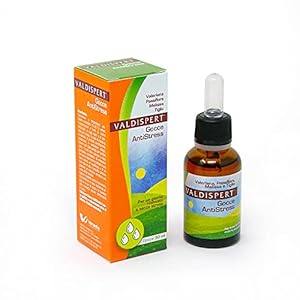 Valdispert Gocce Antistress – integratore naturale che favorisce il rilassamento e combatte lo stress – con Valeriana, Passiflora, Melissa, Tiglio – 30 ml