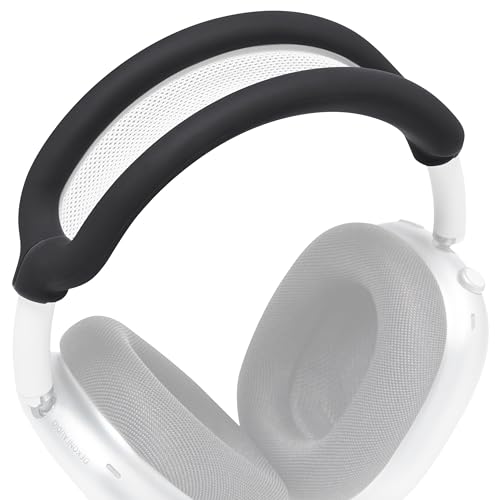 WC BandZ Max - Silicone Headband Cover for Airpods Max Headphones, Made by Wicked Cushions | Enhanced Comfort and Protection | Available in Wicked Designs | Black