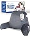 ComfortSpa Reading Pillow Bed Wedge Large Adult Backrest Lounge Cushion with Arms and Pockets | Back Support for Sitting Up in Bed/Couch for GERD Heartburn Bedrest