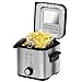 Friggitrice elettrica Cecotec CleanFry Infinity - 1,5 L- 4 L capacità, filtro- OilCleaner, temperatura fino a 190ºC, pentola adatta per lavastoviglie. (1,5 litri, Acciaio inossidabile)