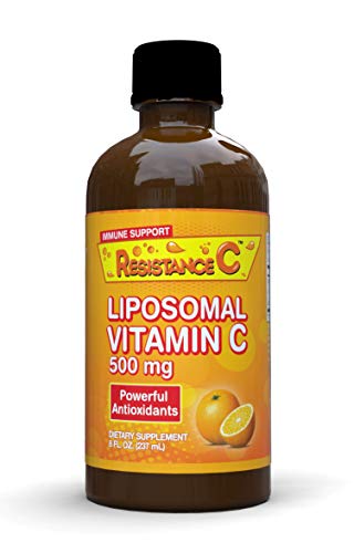 Resistance C Liposomal Vitamin C Liquid 500 mg, High Absorption Vitamin C, Ascorbic Acid, Supports Immune System, Powerful Antioxidant, 47 Servings, 8 Fl Oz
