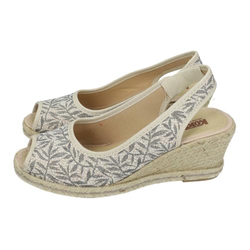 Espadrilles pour femme Kokis 55538 en couleur naturelle élégante
