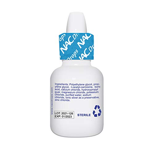 NAC Drops NAcetylCarnosine Antioxidant AntiAging Lubricant Eye Drops