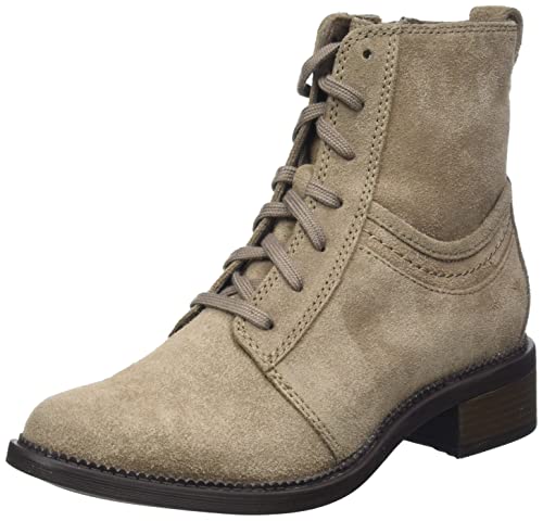 Clarks Maye Step, Botas de Moda Mujer, Pebble Suede, 40 EU