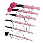 Hipiwe Acrylic Pen Holder Display Stand Clear Makeup Brush Rack Organizer Holder for E-cigarette 6-Slots Nail Brush Eyebrow Fountain Pen Rack Display (Pack of 2) - Image 3
