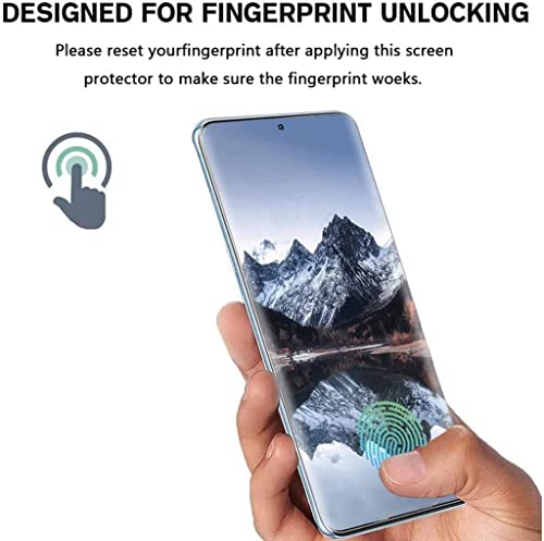 Image of STP FEEL Tempered Glass Screen Protector For Samsung Galaxy S22 5G Advanced Black Border Tempered Glass [Fingerprint Unlock without Fingerprint Hole] Edge to Edge Screen Protector Guard, Pack of 1