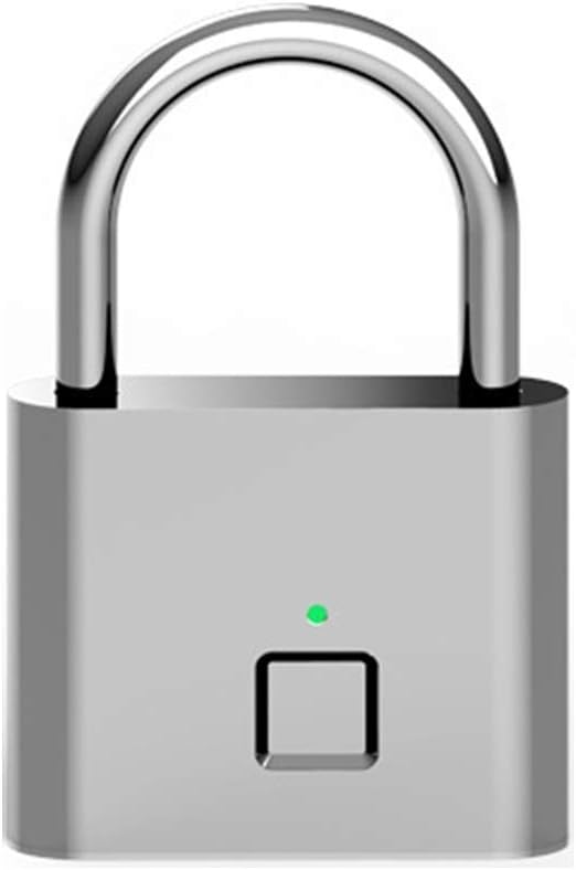 Nuova impronta digitale Lucchetto-Smart Lock antifurto Keyless serratura biometrica di sicurezza di ricarica USB Ideale for Gym Deposito zaino dipendenti Locker Bike Valigia Fence Hasp e stocca