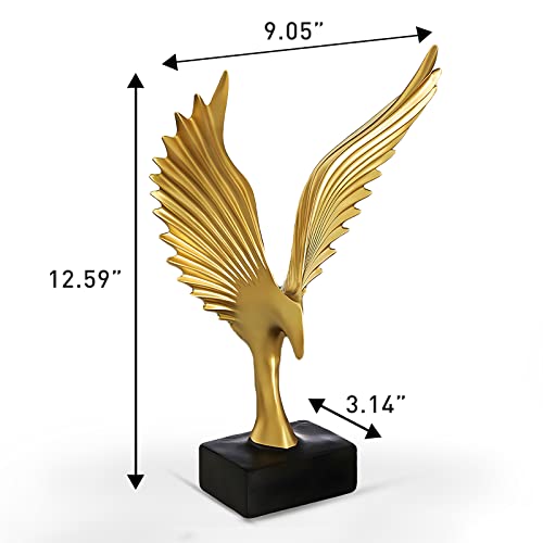 Dosker Eagle Wing Statue Sculpture Ornament Collectible Figurine Craft Gold Decor For Home Kicthen House Living Room Porch Decor #TOP1