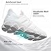 Men's Breathable Walking Shoes Non Slip Casual Sport Tennis Running Shoes Athletic Gym Blade Fashion Sneakers White 13