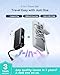 INIU Portable Charger, 10000mAh 30W Fast Charging Power Bank, Built-in USB C Cable and Foldable AC Plug, Travel Essentials Battery Pack for iPhone 16 15, Samsung S25 S24, MacBook