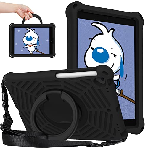 Cas iPad 10.2 anti-choc en EVA durable avec support de poignée rotatif multifonction