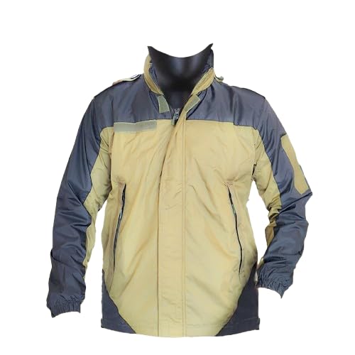 Luxury Tactical Jacket, Light Weight, Breathable, Side Pocket, Loop Patch, Waist Draw Cord