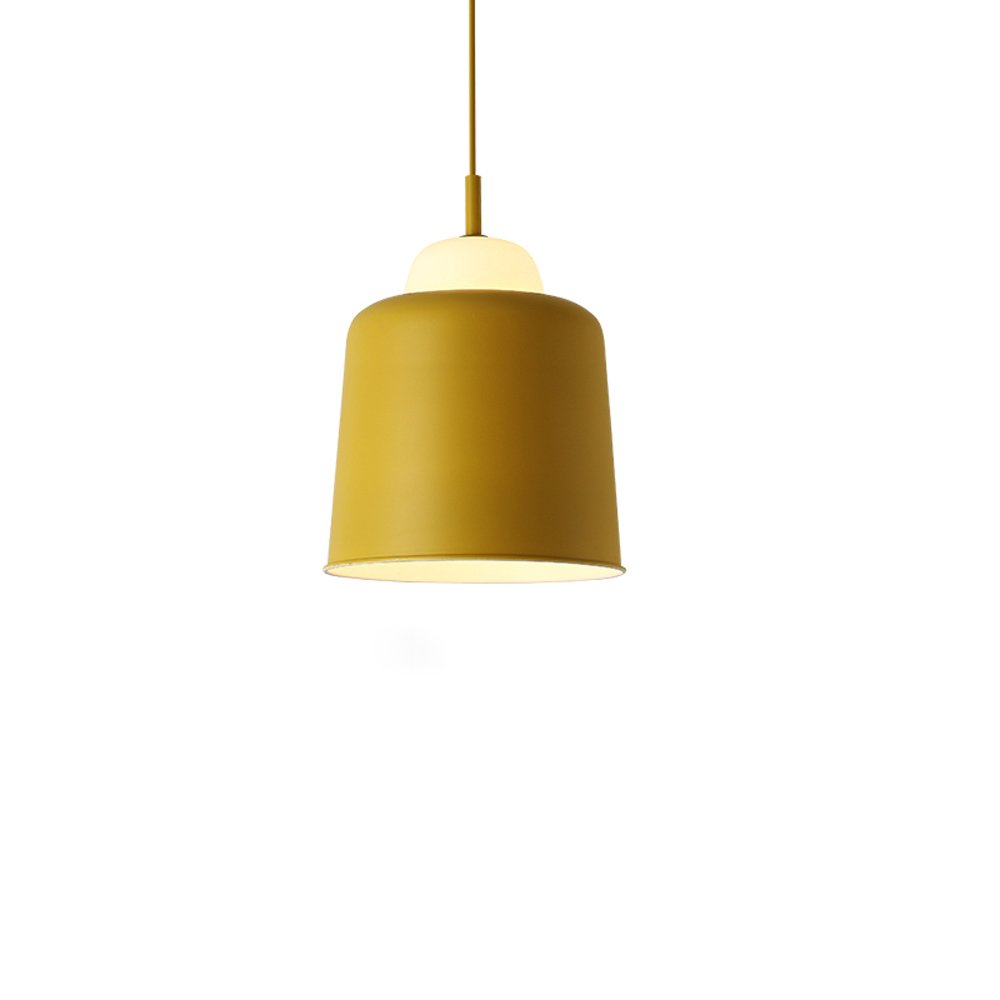 Lampe de plafond Dearon jaune pour illuminer un bureau sombre avec style