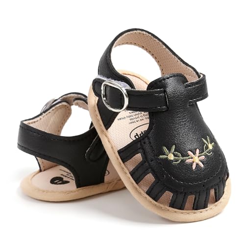 Image of Infant Baby Boys Girls Summer Sandals Party Wedding Dress Flats Shoes Newborn Crib Shoes First Walkers Prewalkers 0-18 Months