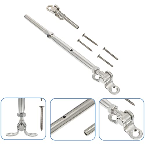 Tensor ajustable de acero inoxidable 3/16 para barandillas de cable miniatura 4