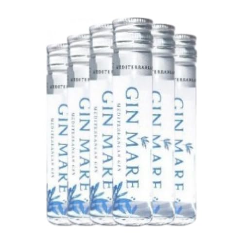 Ginebra Global Premium Gin Mare Mediterranean Botellín Miniatura 5 cl (Caja de 6 Botellín Miniatura de 5 cl)