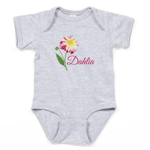CafePress Dahlia Flower Plant Cute Infant Bodysuit Baby Romper Dark