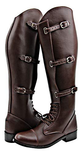 Brown Leather Knee High Boots