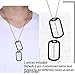 PROSTEEL Militärischen Erkennungsmarken 2 personalisiert Dog Tags im Armeestil mit Kugelkette und Silikon Edelstahl Medical Alert Anhänger Halskette Name Texte Gravur für Geburtstag Vatertag