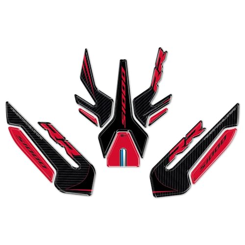 Protections résine BMW S1000RR pour éviter les rayures de réservoir moto rouge