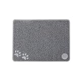 Urban Living „Dog & KATS“ PVC-STAUBSCHUTZTEPPICH HELLGRAU 60X45CM