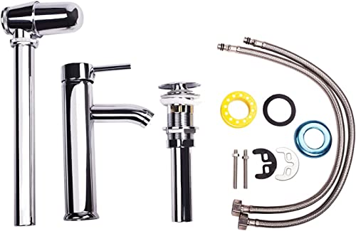 Bathjoy 18Inch Black Bathroom Vanity Mdf Wood Cabinet Resin Counter Top Vessel Sink Set With Faucet And Pop Up Drain #TOP5