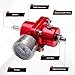 EFI Fuel Pressure Regulator Kit with Bypass Return 0-140psi Pressure Gauge AN6-6AN Fuel Line Hose Fitting Connectors Kit Adjustable Universal Aluminum (Red)