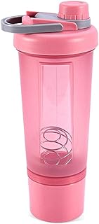 TOSSPER Bottiglia da 500 Ml di Acqua Fitness Proteine ??del Siero in Polvere Wire Mixer Palla Alcol Bottiglia Sport Nutrition Bottiglia per Donne degli Uomini