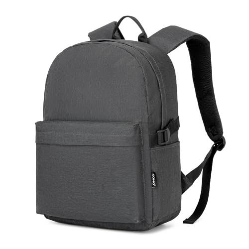 Kono Mochila Escolar Ligera de Gran Capacidad para Adolescente Hombre Mujer, Colegio Universidad Trabajo, Mochila Portátil 15,6'' Viaje Negocios Diario   Gris Oscuro