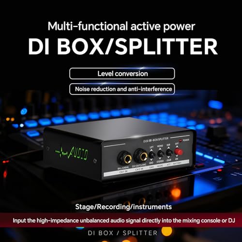 Dispositif d'isolation DI20 compact anti-bruit pour convertisseurs d'impédance de studio