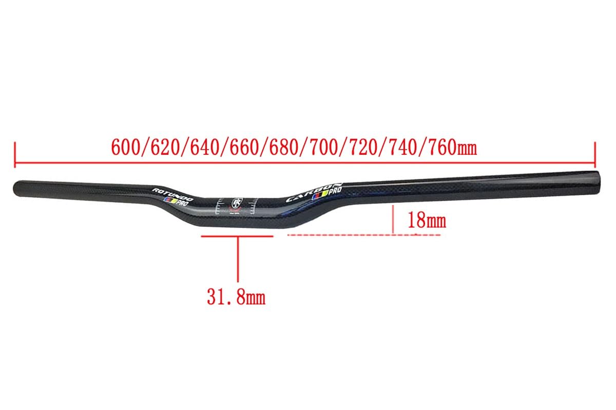Style de Vie Guidon en Fibre de Carbone VTT BMX Guidon de vélo Pliant Extra Long Riser Multi-Taille VTT Hirondelle Guidon Pratique (Color : Orange, Size : 640mm Style de Vie Guidon en Fibre de Carbone VTT BMX Guidon de vélo Pliant Extra Long Riser Multi-Taille VTT Hirondelle Guidon Pratique (Color : Orange, Size : 640mm