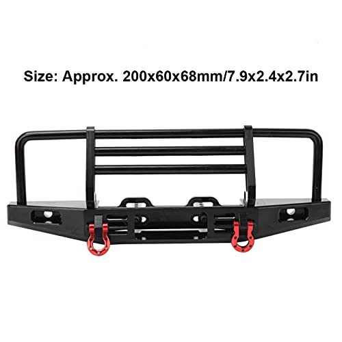 Dilwe Metall -RC -Auto -Einstellbarer Vorderer Stoßstange, Exquisite Verarbeitung, Große Auswirkungen Widerstand für SCX10 1/10 RC Crawler Car