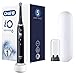 Oral-B iO Series 6 Elektrische Zahnbürste, wiederaufladbar, mit 1 künstlicher Intelligenzstiel, Schwarz, 1 Bürste und 1 Premium-Reiseetui