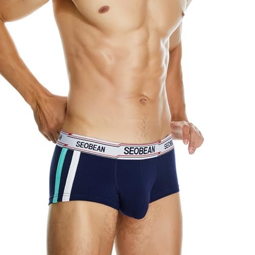 Men's Boxer Briefs with Enhancing Comfort, Low-rise and Square-Cut Boxerfor Male Underwear4