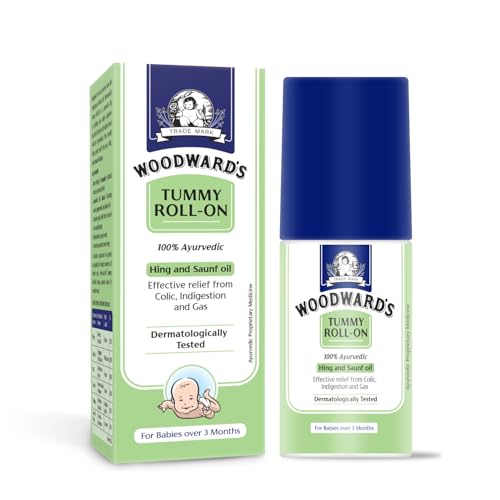Image of Woodward's Tummy Roll On for Baby, Colic Relief | Constipation & Indigestion with Hing & Saunf Oil | 100% Ayurvedic - 40ml