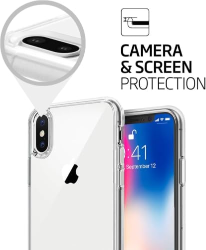 Image of DIZORO Crystal Clear Compatible with iPhone Xs Max Case with Anti-Yellow Shockproof Transparent Cover