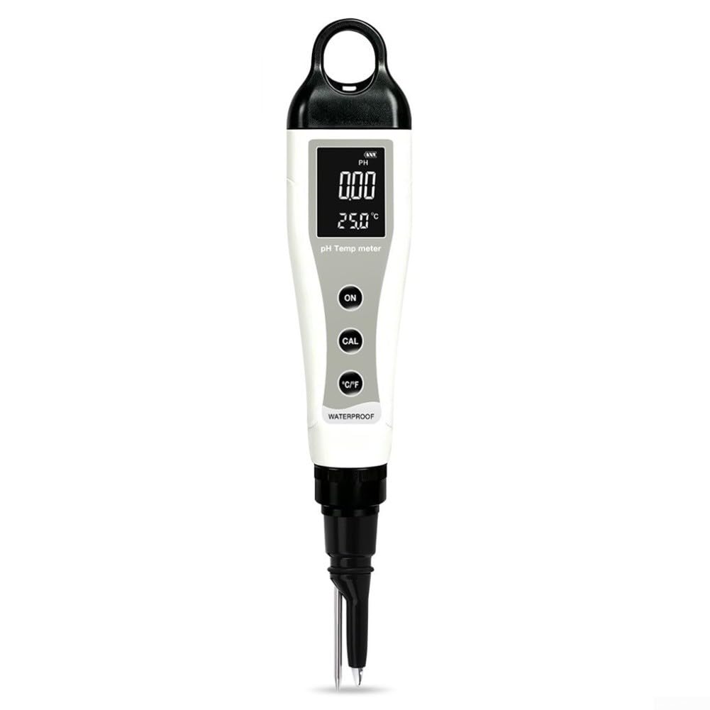 Medidor de pH Digital Portátil con Temperatura para Suelo