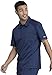 Cherokee Scrubs for Men Polo Nursing Scrub Top with Chest Pocket, Breathable Mesh, Ultra Soft 2-Way Stretch Fabric - WW615, L, Navy