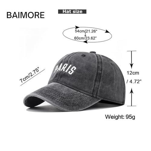 Gorra de mezclilla estilo Dad ajustable unisex miniatura 7
