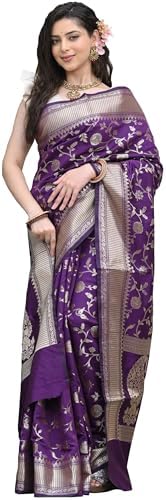 Women's Banarasi Saree Pure Paithani Kanjivaram Silk Diwali Festi...