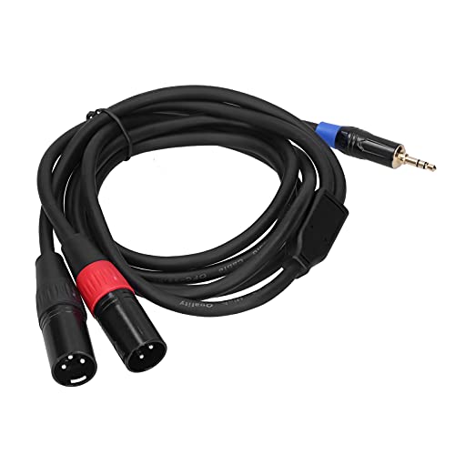 Cable 3.5 mm a 2 XLR macho de cobre sin oxígeno Zerodis de alta fidelidad para audio