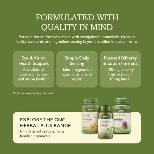 GNC Herbal Plus Bilberry & Lutein
