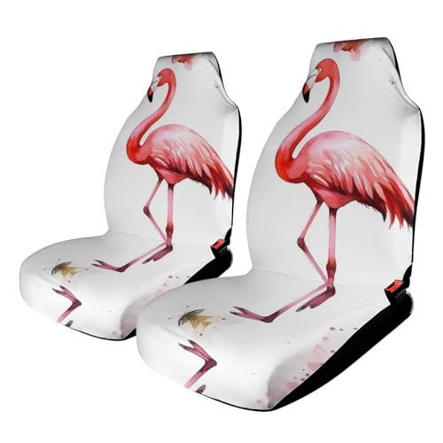 Housse de siège voiture flamant rose pour protéger votre SUV lors des sorties plage en famille