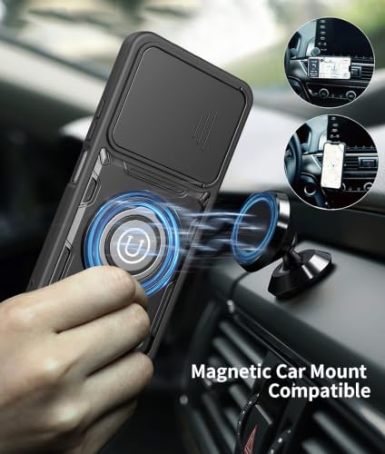 Coque antichoc Xiaomi Poco M7 Plus avec support vidéo et protège objectif
