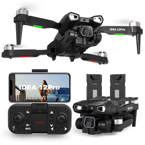 12PRO Drones con Cámara Motor Brushless Drone...