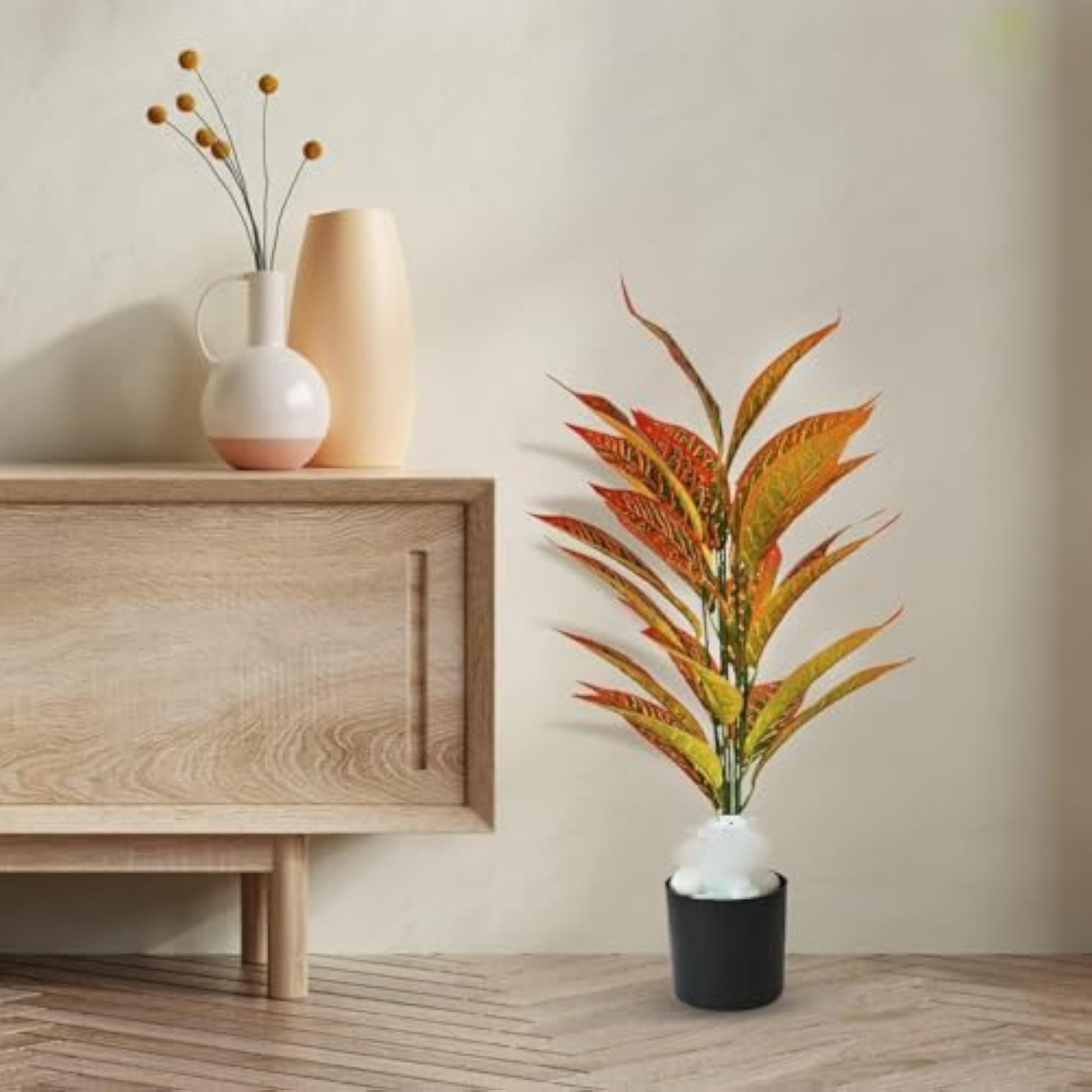 Artificial Iceton Croton Plant, Ornamental Decor