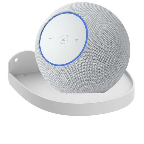 Soporte de pared para altavoces Echo Dot Max y Echo Studio blanco