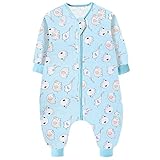 Protector de sueño para niños: los niños siempre se enfrían fácilmente al patear la colcha y la manta por la noche. Un buen saco de dormir para bebés los protegerá y formará una rutina de cama.